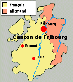 Carte linguistique de Fribourg