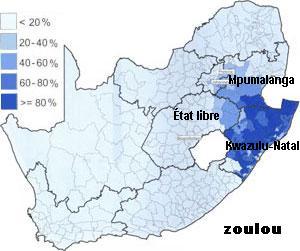 Le zoulou en Afrique du Sud