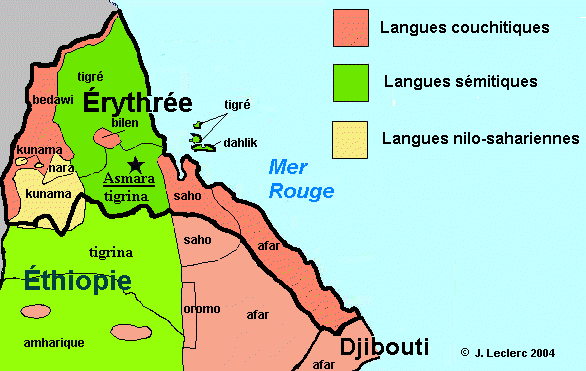 Langues de l'Érythréee