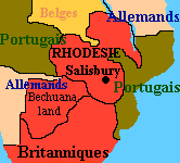 Map of Rhodesia
