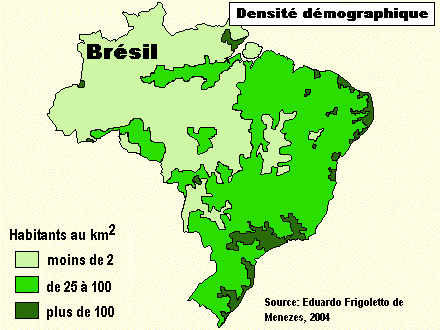 Brésil: démolinguistique