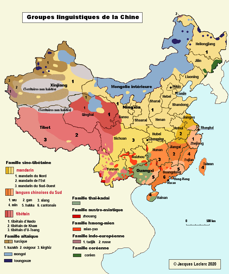 Langues de Chine