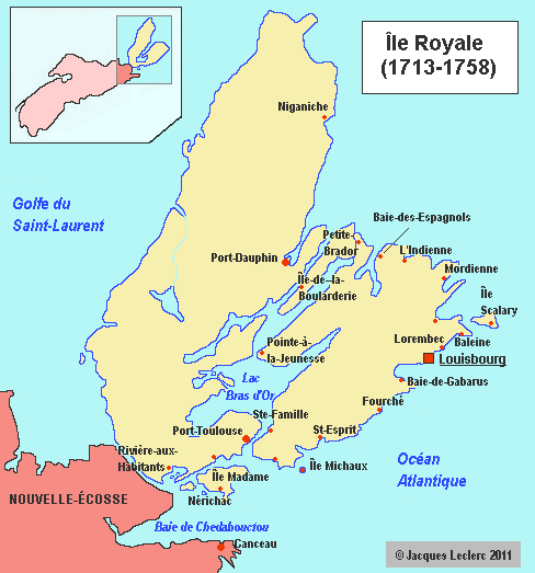 le Royale (Nouvelle-France) en 1758